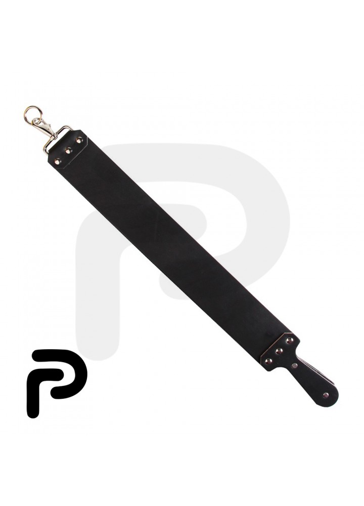 Black Leather Strop with Handle